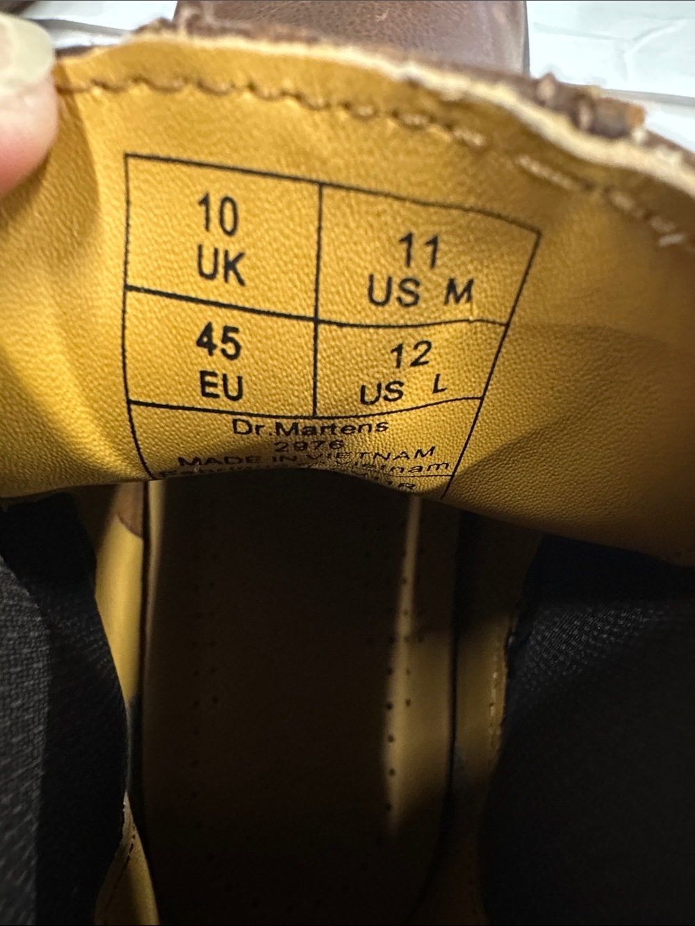 Dr. Martens Men’s Brown Chukka Chelsea Boots with Yellow Stitching size 11 - Picture 11 of 15